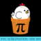Chicken Pot Pi , Funny Math Day - High Resolution PNG Artwork - Easy-To-Print And User-Friendly Designs