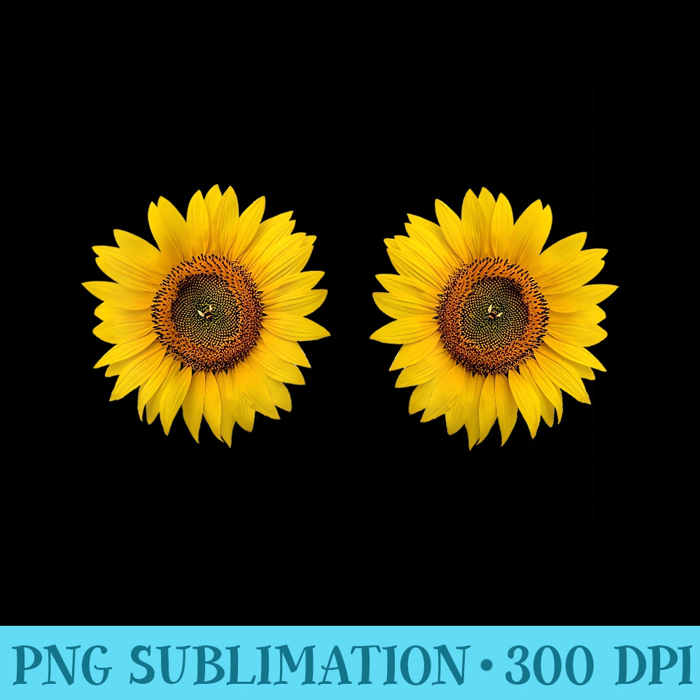 Sunflower Boobs Bumblebee Nipple CCup Funny - PNG Clipart Download - Add a Festive Touch to Every Day