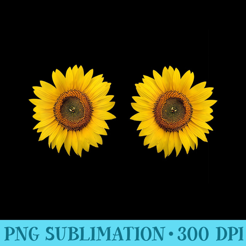 Sunflower Boobs Bumblebee Nipple CCup Funny - PNG Clipart Download - Add a Festive Touch to Every Day