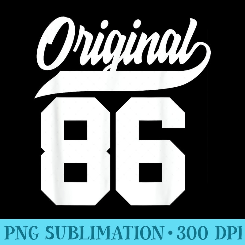 38th Birthday Man Woman Original Vintage Born - Transparent PNG Clipart - Unique And Exclusive Designs