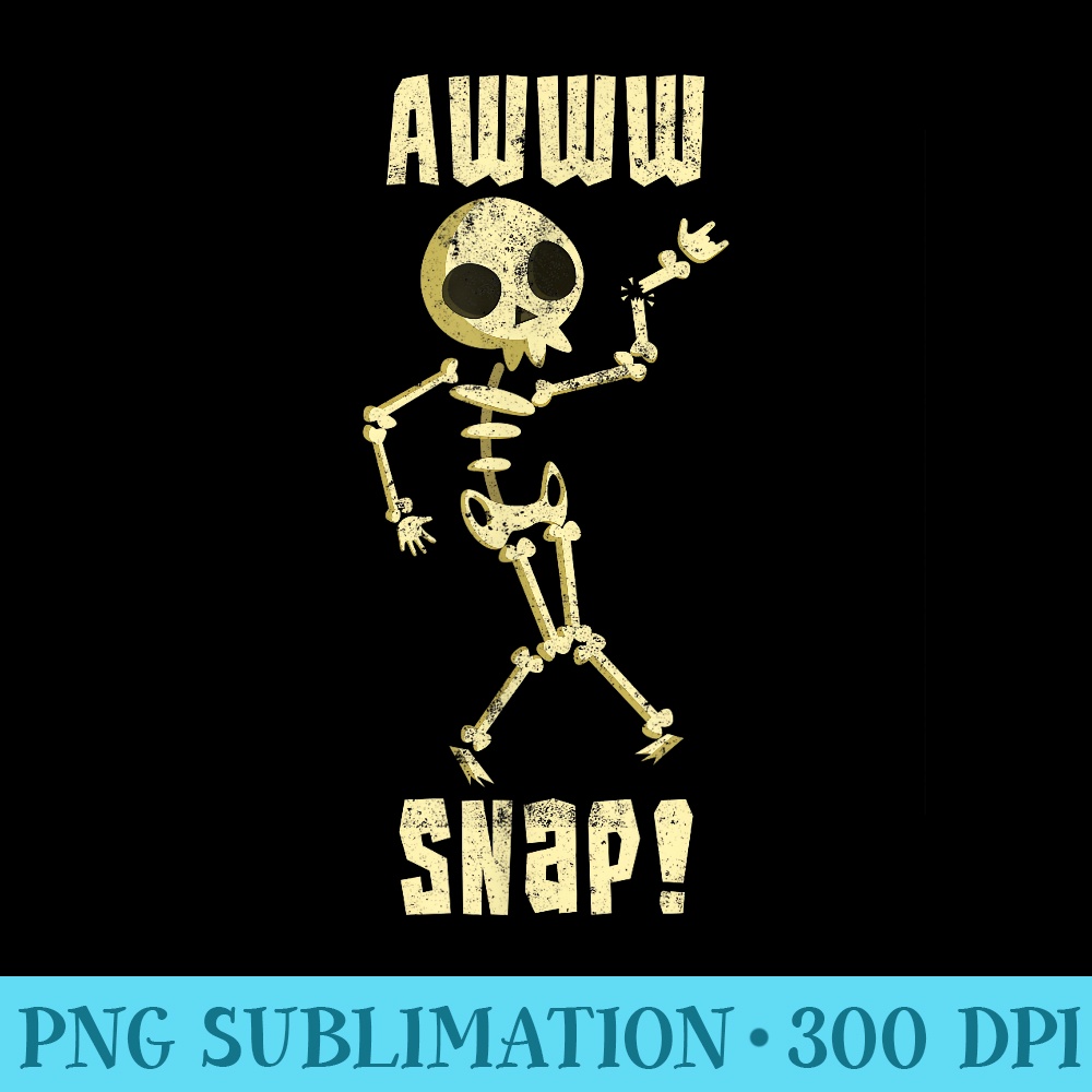 Funny Broken Arm Awww Snap Skeleton Broken Bone - PNG Design Resource - Revolutionize Your Designs