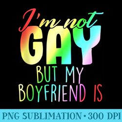 im not gay but my friend is with rainbow gay pride - transparent png design
