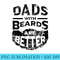 Dads with Beards are Better Distressed - PNG Design Download - Quick And Seamless Download Process