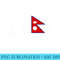 Nepal Nepali Flag Heartbeat - Ready To Print PNG Designs - Versatile And Customizable Designs