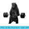 Lifting Motivation Gym Strong Grizzly Bear - PNG Download Illustration - Bring Your Designs to Life