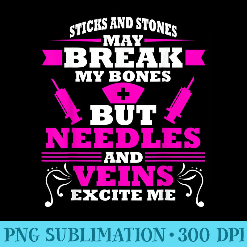 Funny Phlebotomist Nurse Nurse RN Nursing Student - High Quality PNG files - Premium Quality PNG Artwork