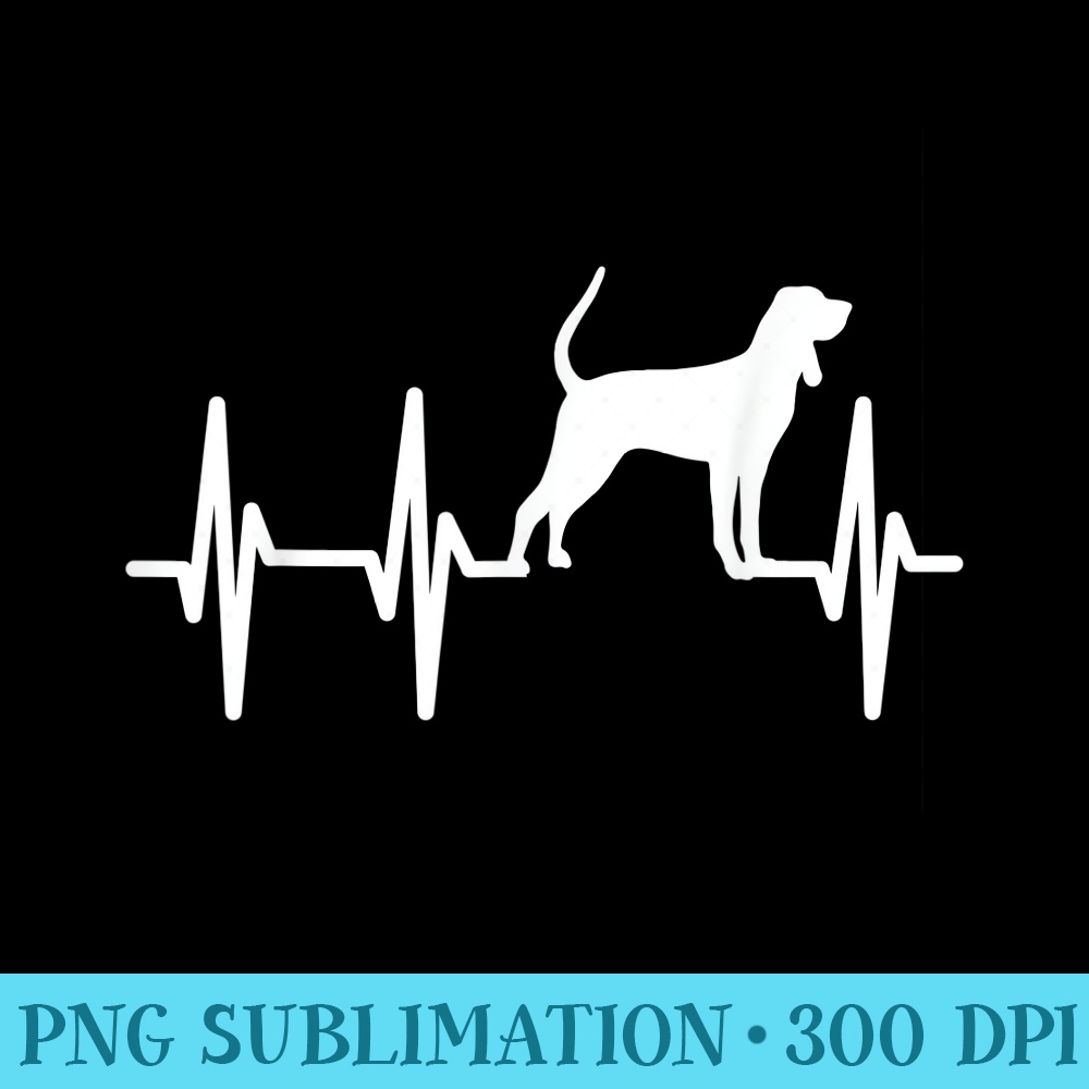 Redbone Coonhound Heartbeat Dog Mom Dad Pet - Casual Shirt PNG - Instant Access To Downloadable Files