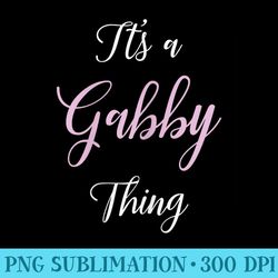 gabby name personalized custom birthday christmas girl pink - sublimation backgrounds png