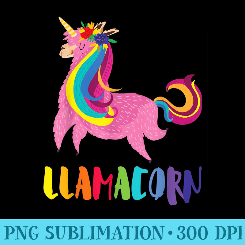 Llamacorn Cute Unicorn Llama Animal - PNG Download Icon - Eco Friendly And Sustainable Digital Products