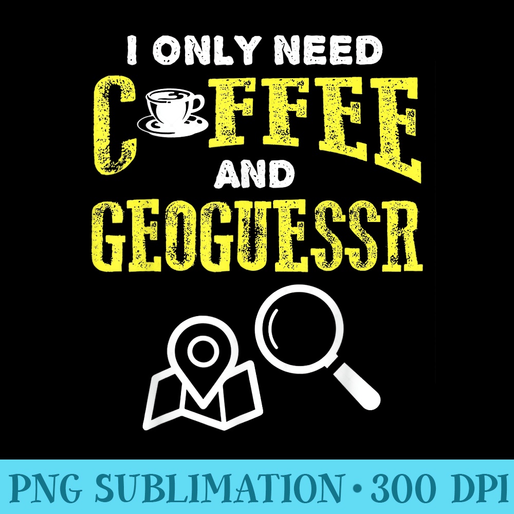 Retro Vintage Coffee And Geoguessr Location - Download Transparent PNG Images - Versatile And Customizable Designs