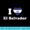 I Love El Salvador I Heart El Salvador Salvadoran - Sublimation graphics PNG - Transform Your Sublimation Creations