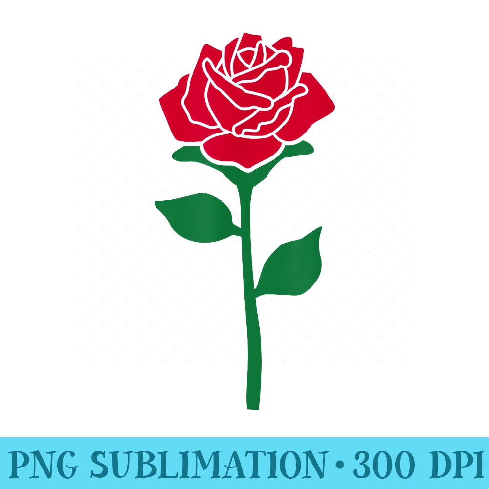 Red rose - Unique PNG Artwork - Bring Your Designs to Life