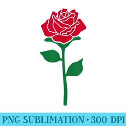 red rose - unique png artwork
