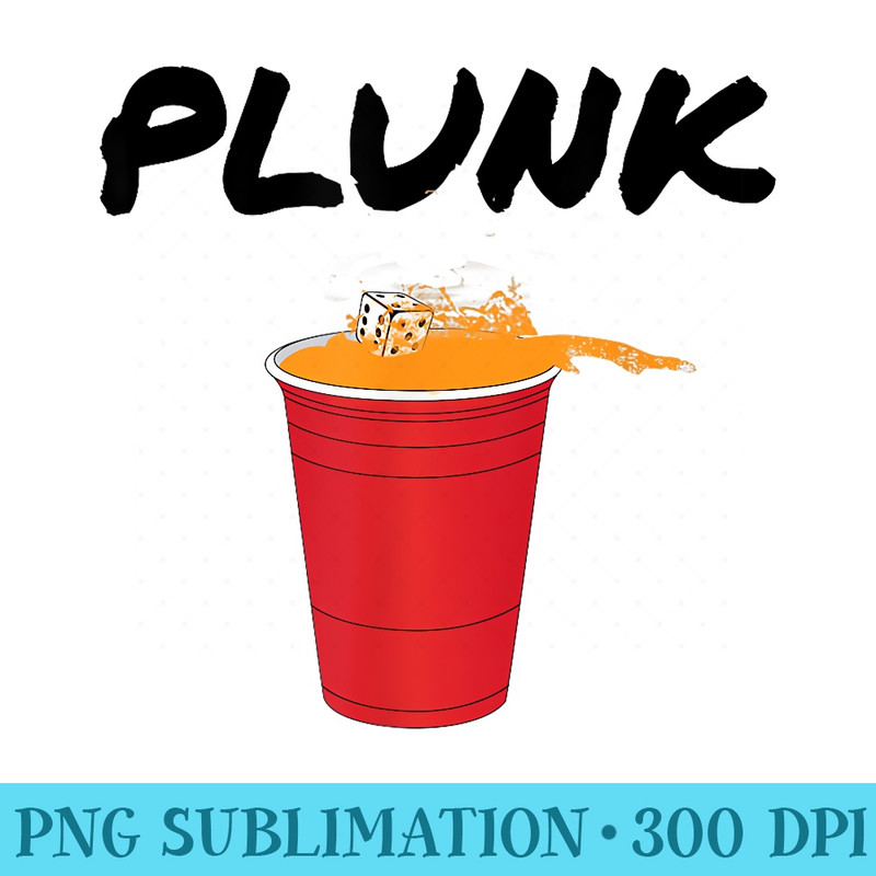 Plunk Beer Die T College Drinking Game - High Resolution PNG Download - Premium Quality PNG Artwork