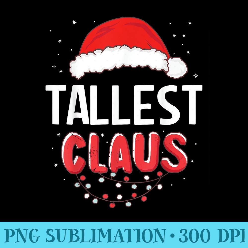 Tallest Santa Claus Christmas Matching - PNG Download Clipart - Perfect for Creative Projects
