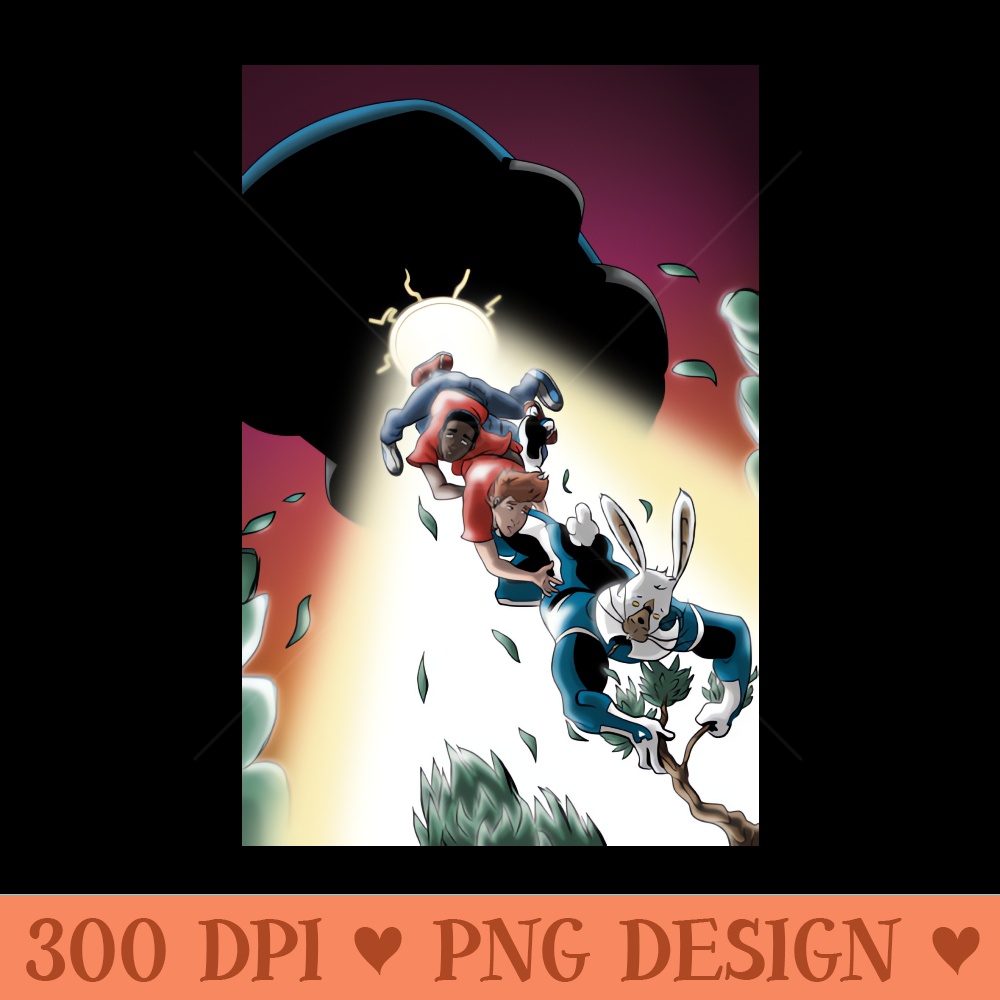 MEGATOMIC BATTLE RABBIT goonies spoof - Unique PNG Artwork - Stunning Sublimation Graphics