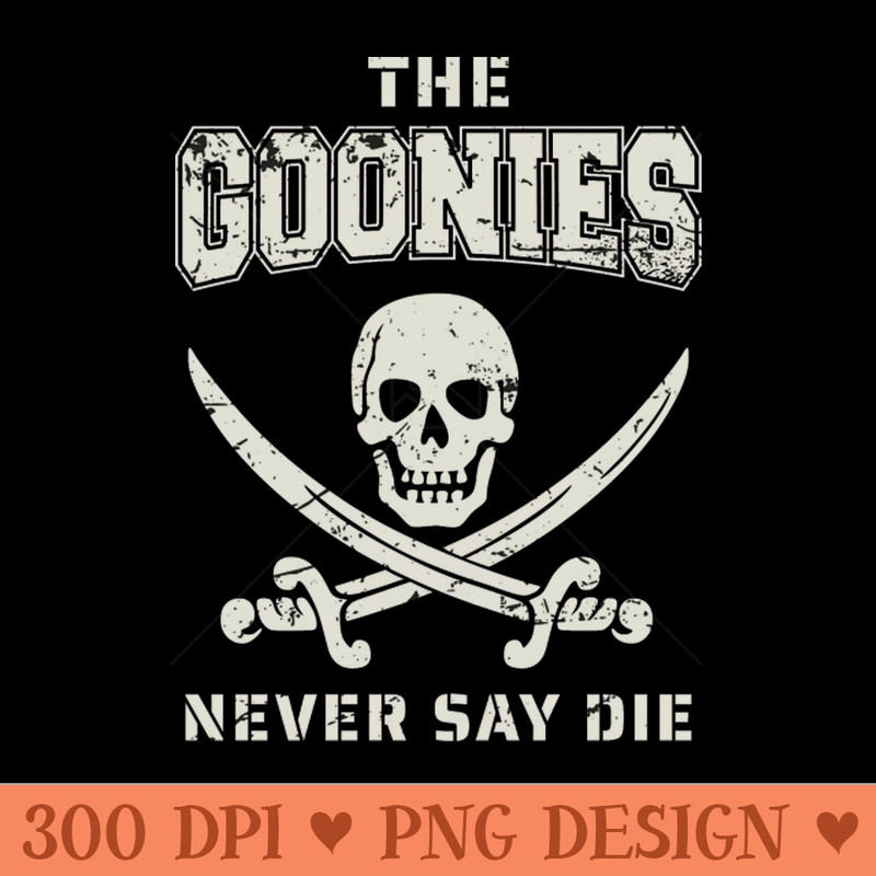 The Goonies Vintage - Modern PNG designs - Unlock Vibrant Sublimation Designs
