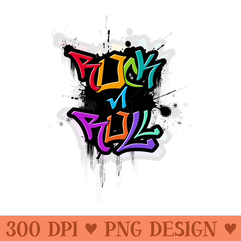 Rock n Roll - Unique PNG Artwork - Easy To Print And User Friendly Designs