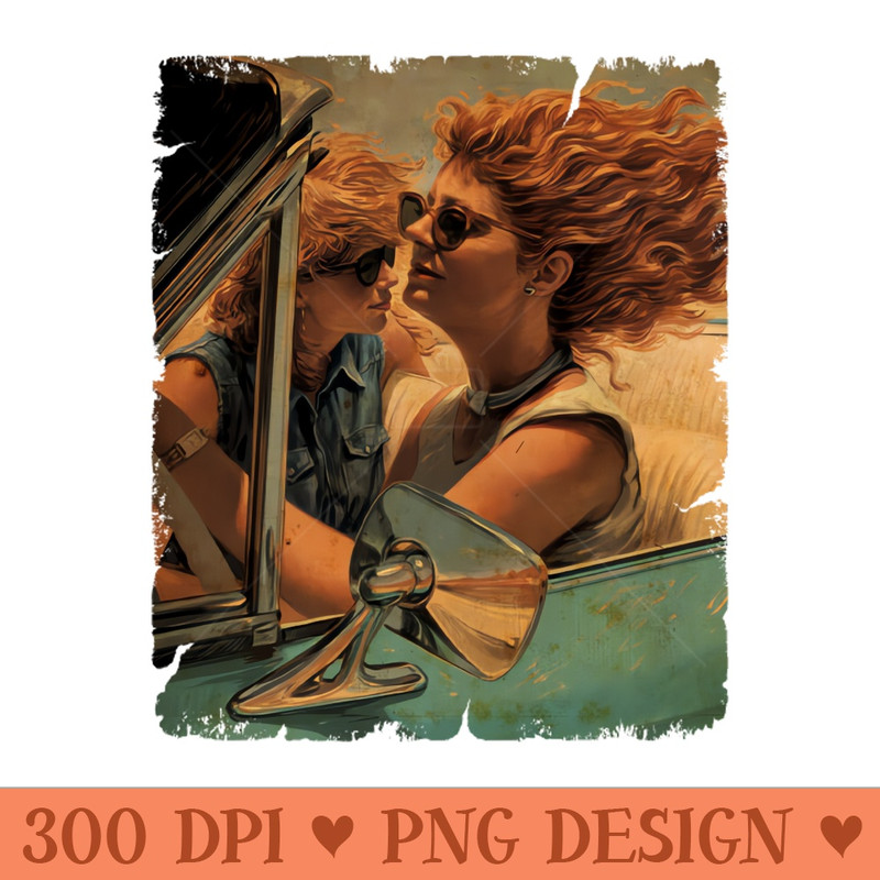 THELMA AND LOUISE CARS - Sublimation PNG Designs - Perfect for Sublimation Art
