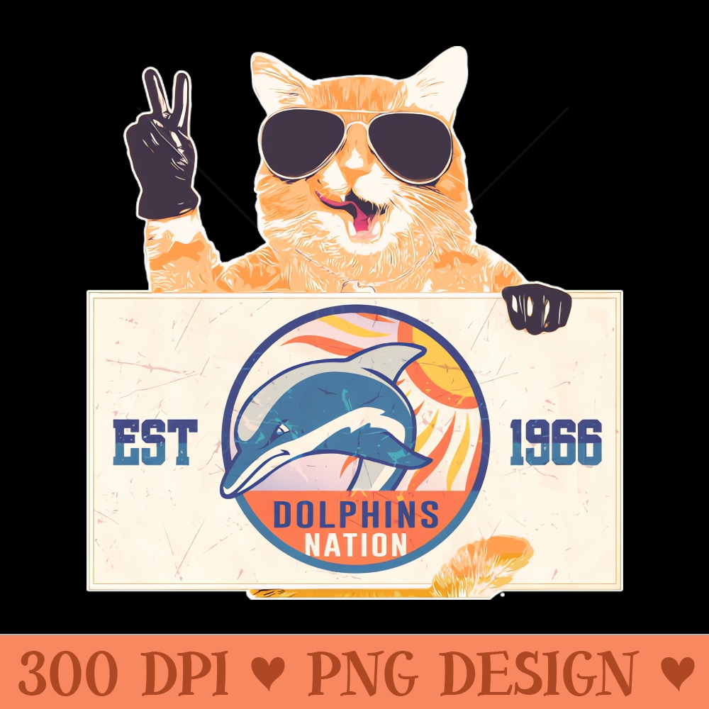 Cat and Dolphins Nation - Transparent PNG Collection - Premium Quality PNG Artwork