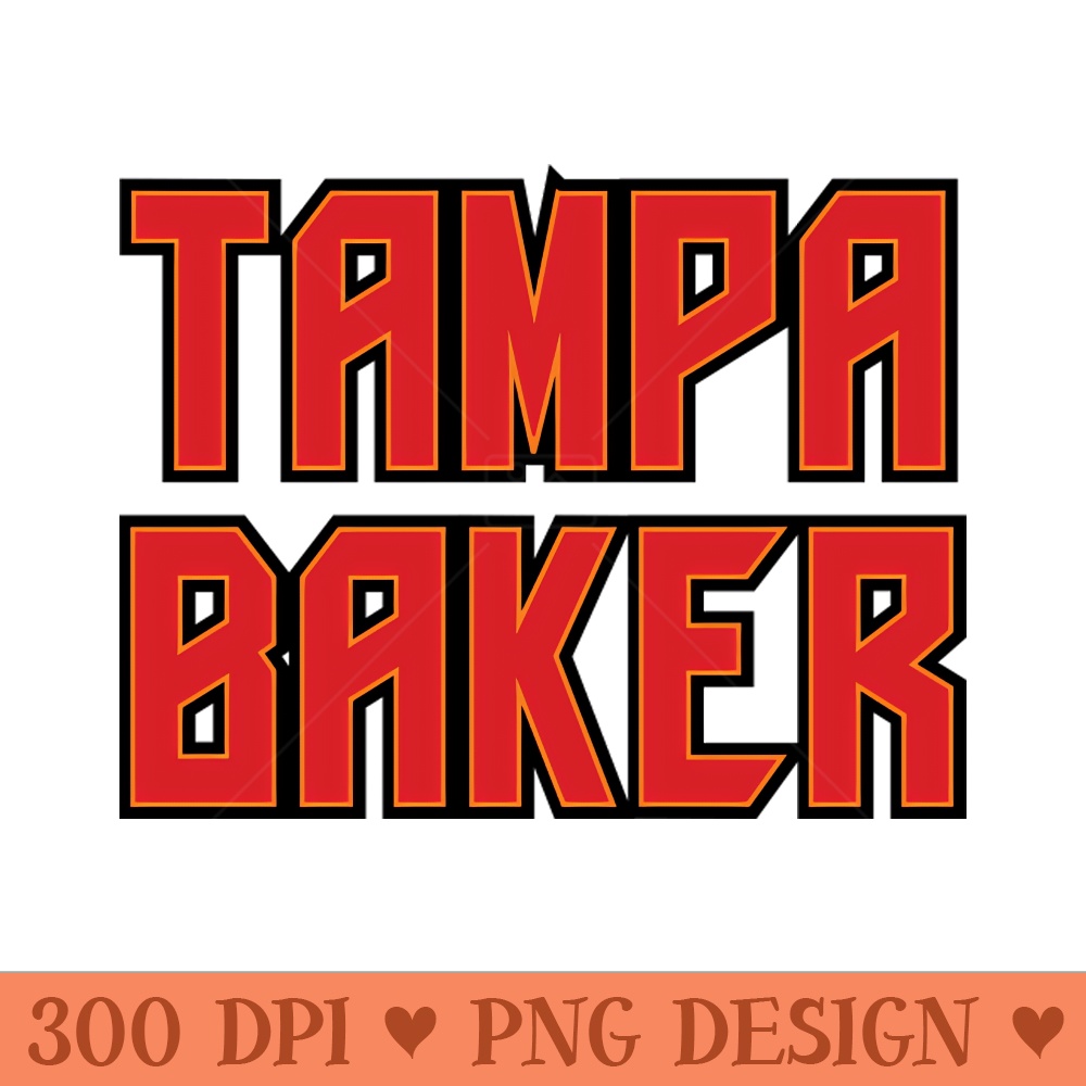 Tampa Baker Text - High Resolution PNG Clipart - Unique And Exclusive Designs