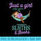Just a girl who loves sloths and books - PNG Image File Download - Eco Friendly And Sustainable Digital Products
