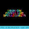 Tie Dye Funny I Run On Coffee And Spreadsheets - PNG Image Free Download - Lifetime Access To Purchased Files