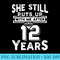 She Still Puts Up With Me After 12 Years Wedding Anniversary - PNG Image File Download - Enhance Your Apparel with Stunning Detail