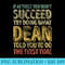 If At First You Dont Succeed Try Doing What Dean - PNG Design Download - Unique And Exclusive Designs