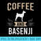 Coffee and Basenji Dog Lover - High Resolution PNG Picture - Create with Confidence