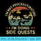 Im Not Procrastinating Im Doing Side Quests Retro Vintage - PNG Clipart Download - Limited Edition And Exclusive Designs