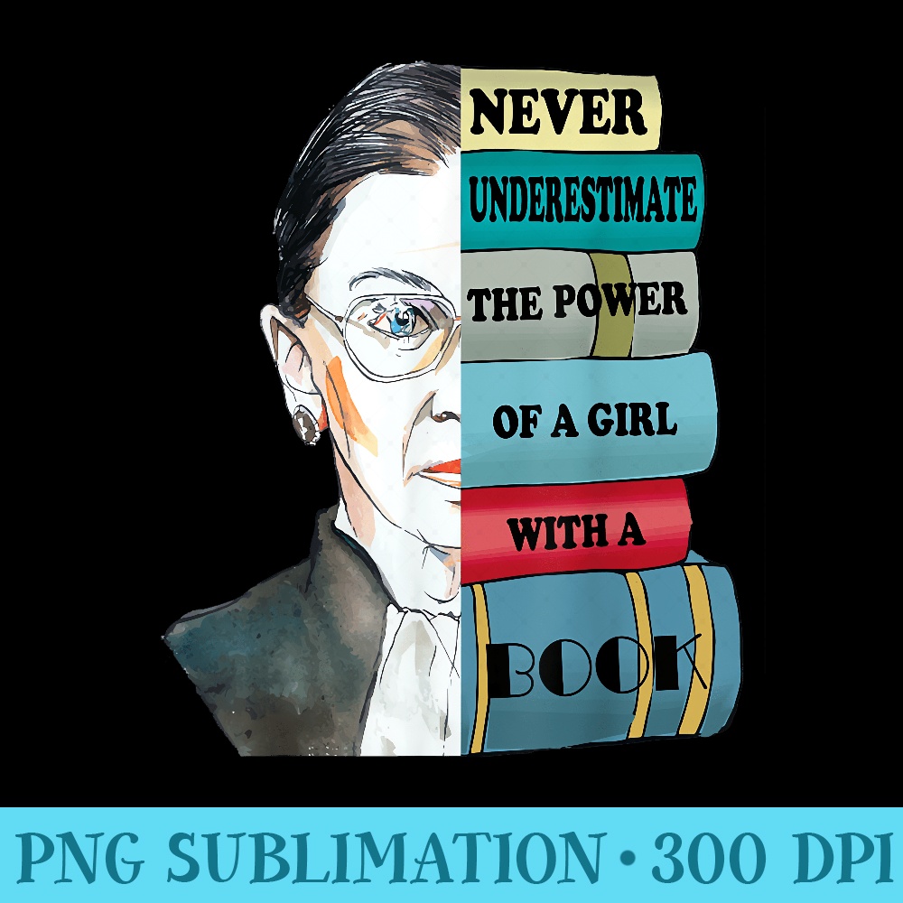 Ruth Bader Ginsburg Top Liberal Feminists Women - PNG Graphic Design - Eco Friendly And Sustainable Digital Products