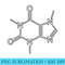 Caffeine T Caffeine Molecule - High Quality PNG Picture - Enhance Your Apparel with Stunning Detail