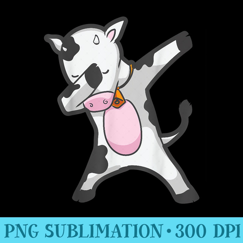 Dabbing COW CALF Dab Animal s - High Quality PNG Artwork - High Resolution And Print-Ready Designs