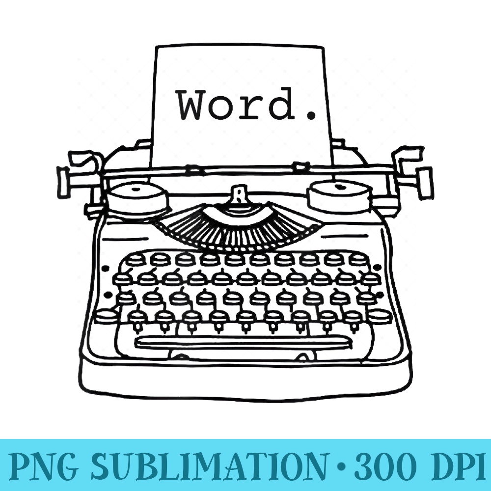 Word Typewriter Author Writer - Transparent PNG Collection - Boost Your Success with this Inspirational PNG Download