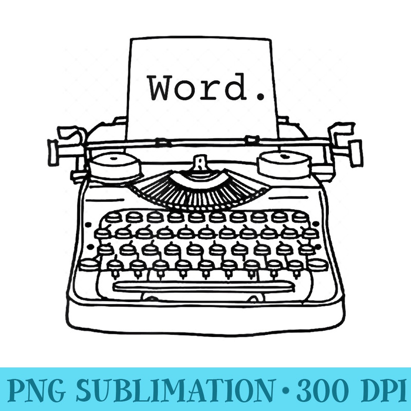 Word Typewriter Author Writer - Transparent PNG Collection - Boost Your Success with this Inspirational PNG Download