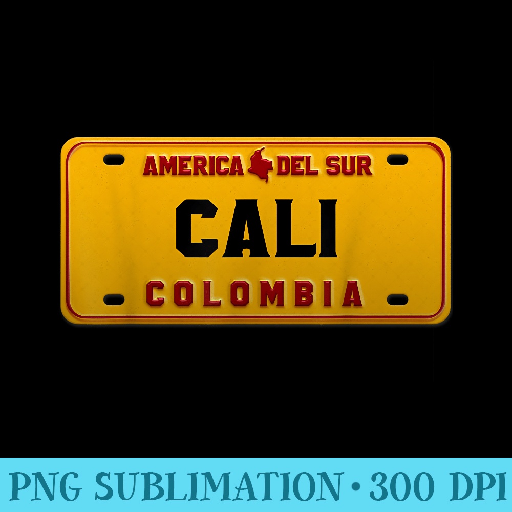License Plate Cali Colombia Capital Pachanguera - PNG Image Gallery Download - Perfect for Personalization