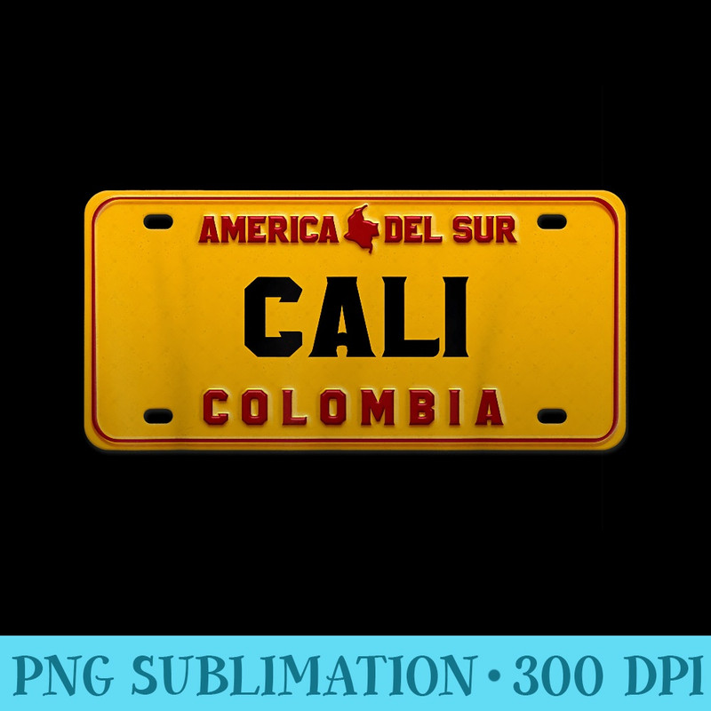 License Plate Cali Colombia Capital Pachanguera - PNG Image Gallery Download - Perfect for Personalization