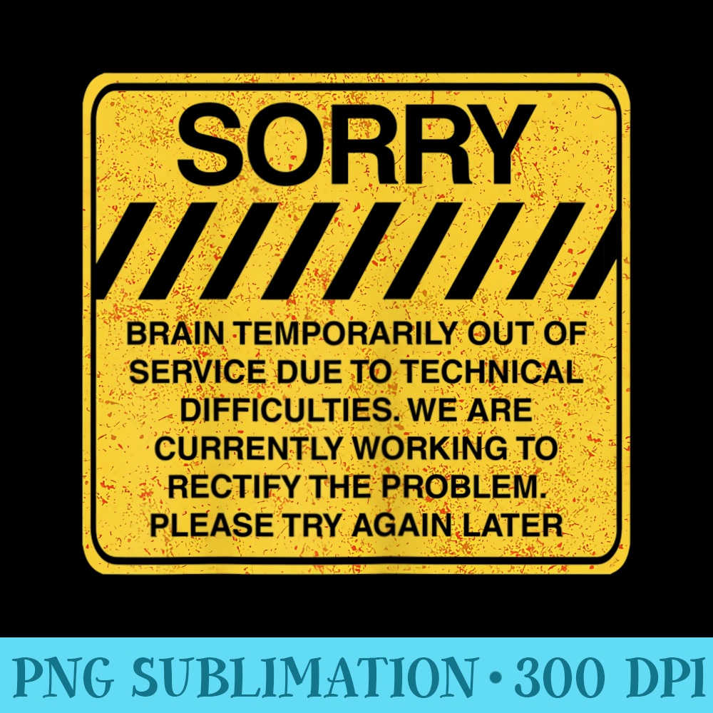 Womens Brain not Working Bad Day - High Quality PNG Download - Boost Your Success with this Inspirational PNG Download