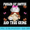 Basically A Detective Gnome Fueled By Coffee And True Crime - PNG Graphic Resource - Perfect for Personalization