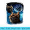 Three Cats Howl at Moon Vintage Funny Cat Howling wolf meme - Transparent Shirt Design - Vibrant and Eye-Catching Typography