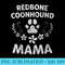 Womens Reds Lover Funny Dog Mom Redbone Coonhound Mama - Download Transparent Design - Revolutionize Your Designs