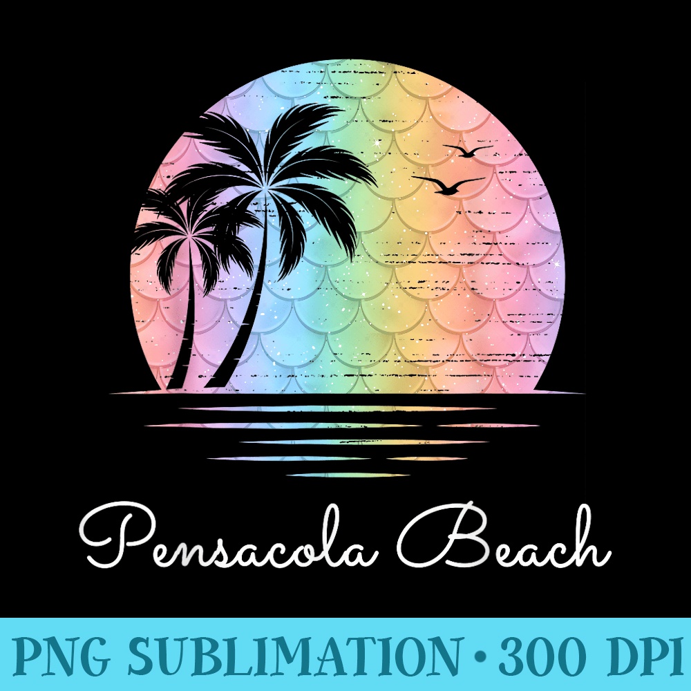 Pensacola Beach Florida Vacation Family Matching - Unique Sublimation PNG Download - Perfect for Sublimation Mastery