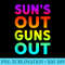 SUNS OUT GUNS OUT SUMMER FUNNY BEACH SUNSHINE COOL - PNG design assets - Eco Friendly And Sustainable Digital Products