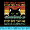 Funny Every Snack You Make Black Cat Mom Dad Vintage - PNG design downloads - Eco Friendly And Sustainable Digital Products