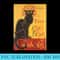 Le Chat Noir The Black Cat by Steinlen T - Sublimation PNG Designs - Trendsetting And Modern Collections