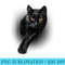 Black Cat Yellow Eyes Cats - Trendy PNG Designs - Limited Edition And Exclusive Designs