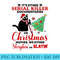 We Either Sleighin Or Slayin Funny Black Cat Christmas Pun - Printable PNG Images - Eco Friendly And Sustainable Digital Products