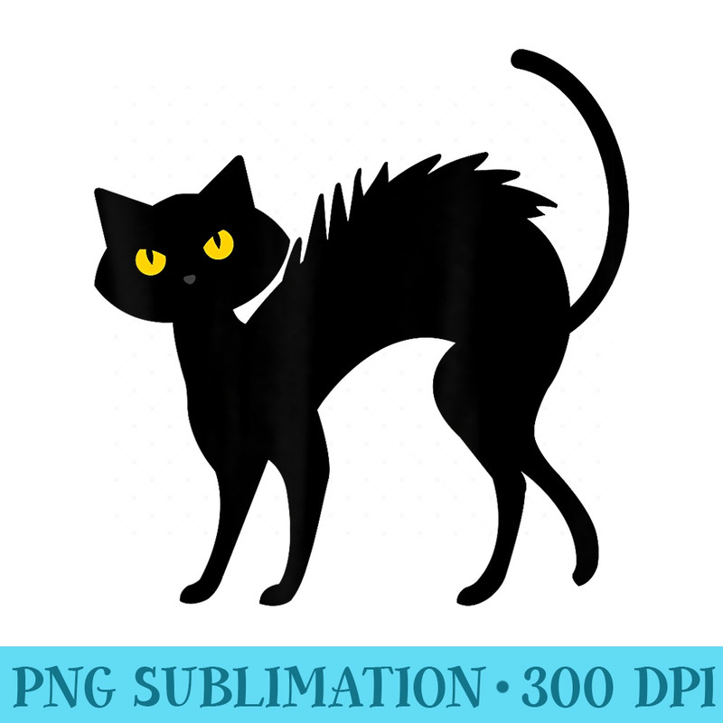 Black Cat Halloween Black Cats - Printable PNG Graphics - Perfect for Sublimation Mastery