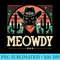Meowdy Black Cat Retro Cacti u2013 Howdy Funny Country Western - Digital PNG Downloads - Perfect for Personalization